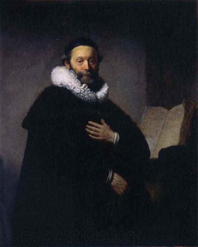 REMBRANDT Harmenszoon van Rijn Portrait of Johannes Wtenbogaert Norge oil painting art